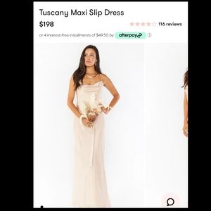 Tuscany Maxi Slip Dress XL only worn once!